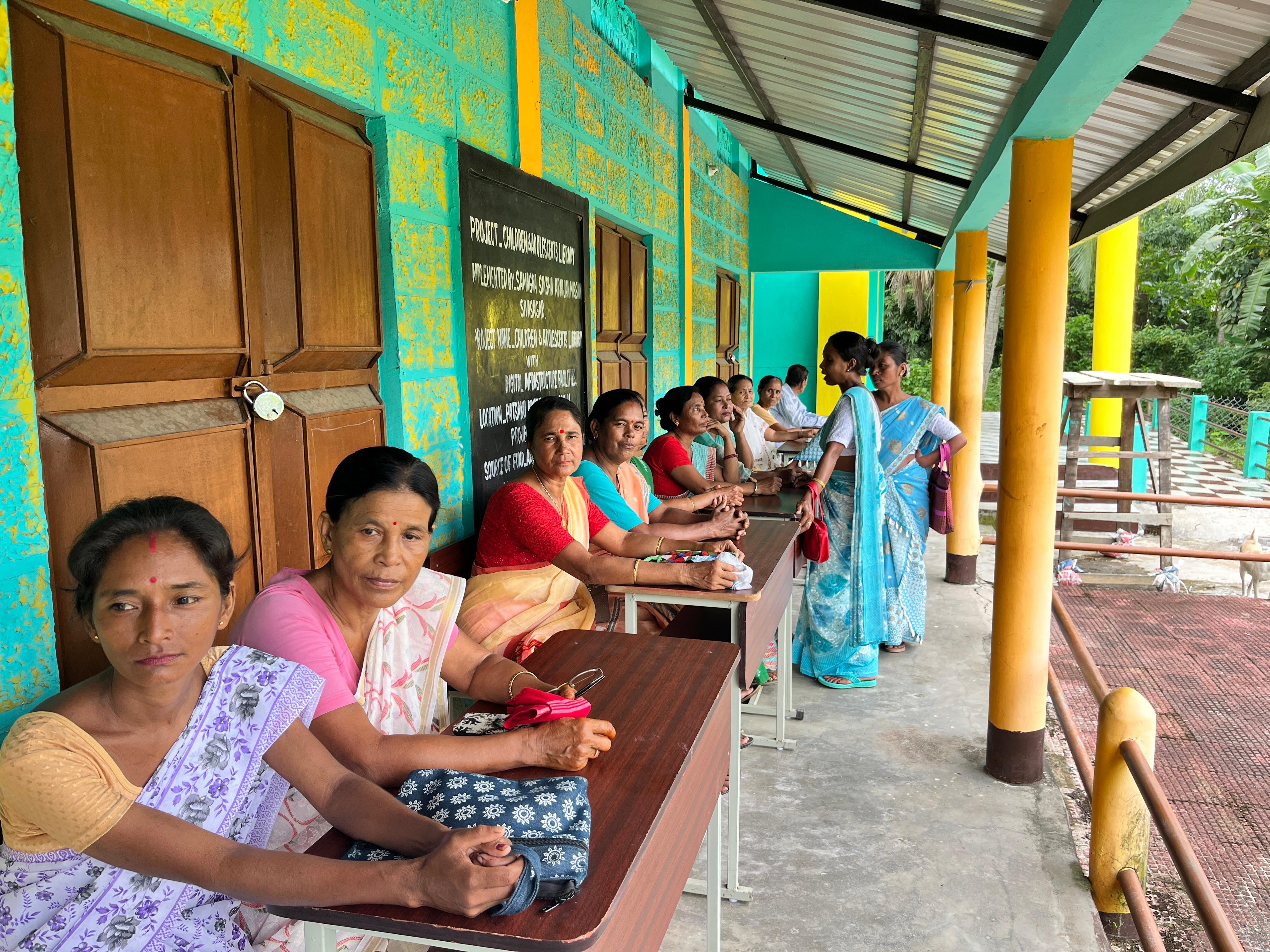 People Waiting for Eye Screening